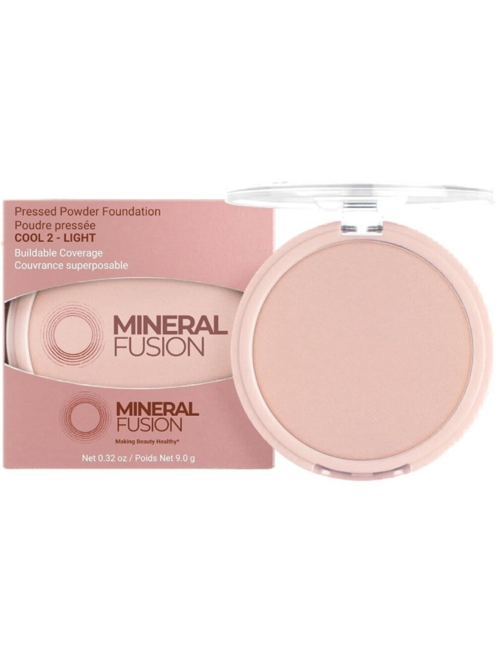 Pressed Powder Foundation - Mineral Formula, Cool Tone, Flawless Finish